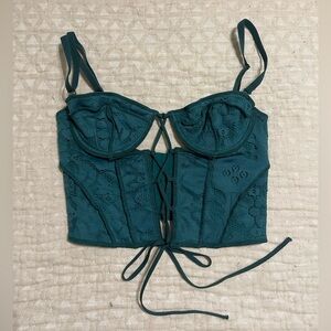 Out From Under Urban Outfitters lace up corset